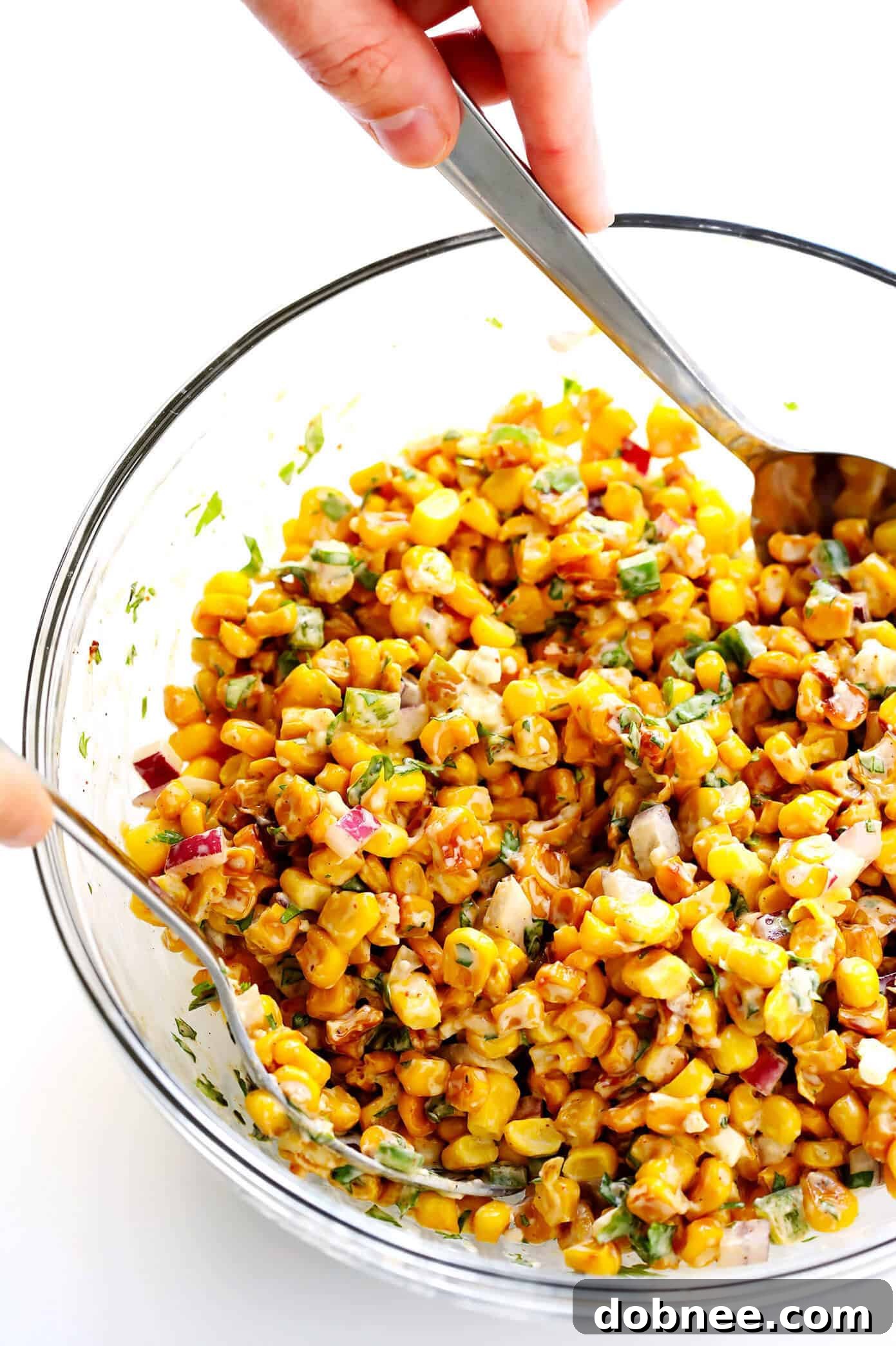 Freshly Made Mexican Street Corn Dip with Crispy Tortilla Chips