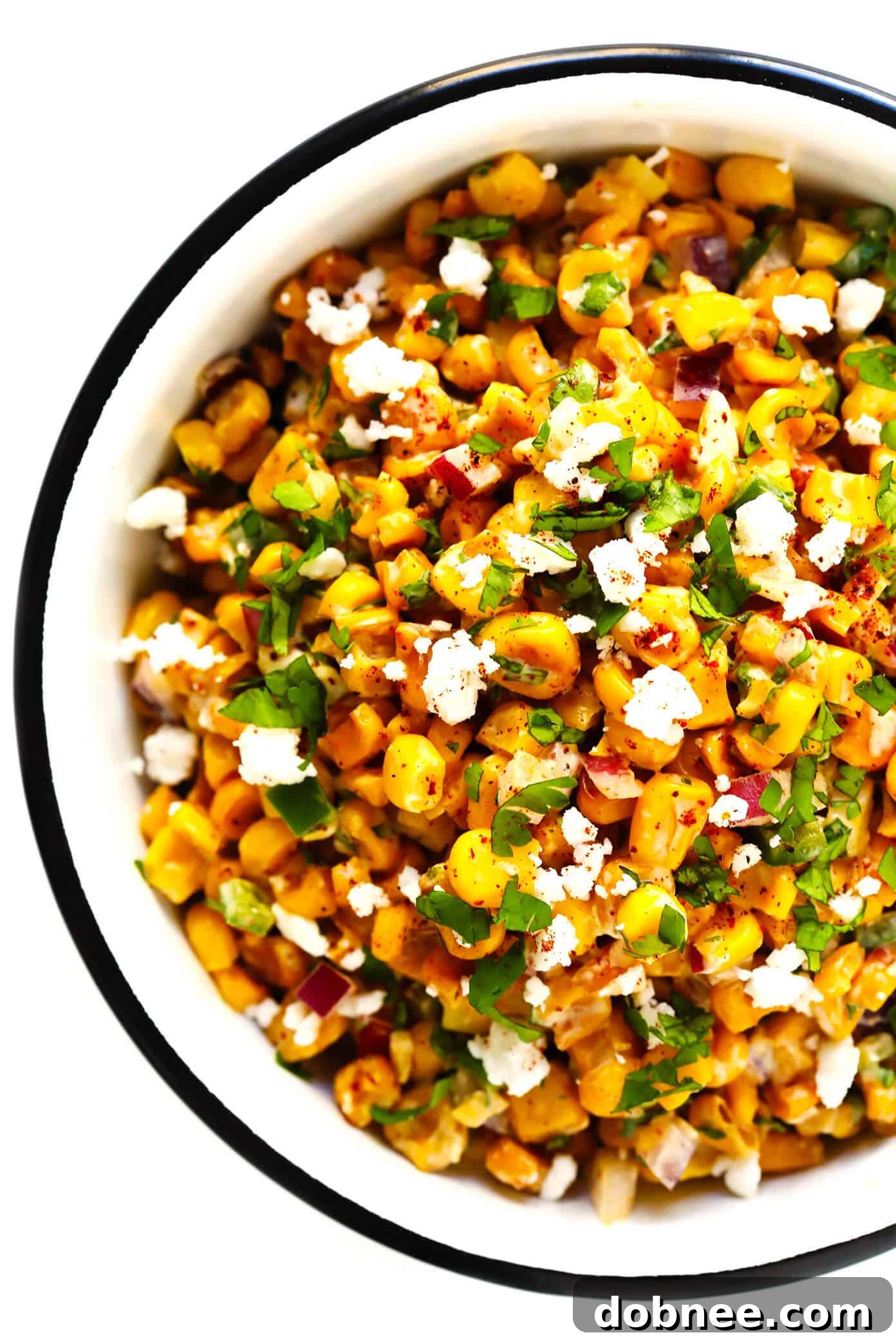 Versatile Elote Dip: Perfect as a dip, salsa, or taco topping