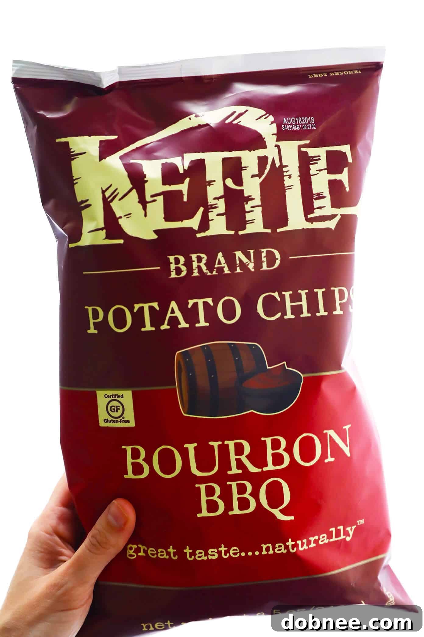 Crispy Dippers for Your Tahini Masterpiece Assortment of Kettle Brand chips, ideal for tahini dip.