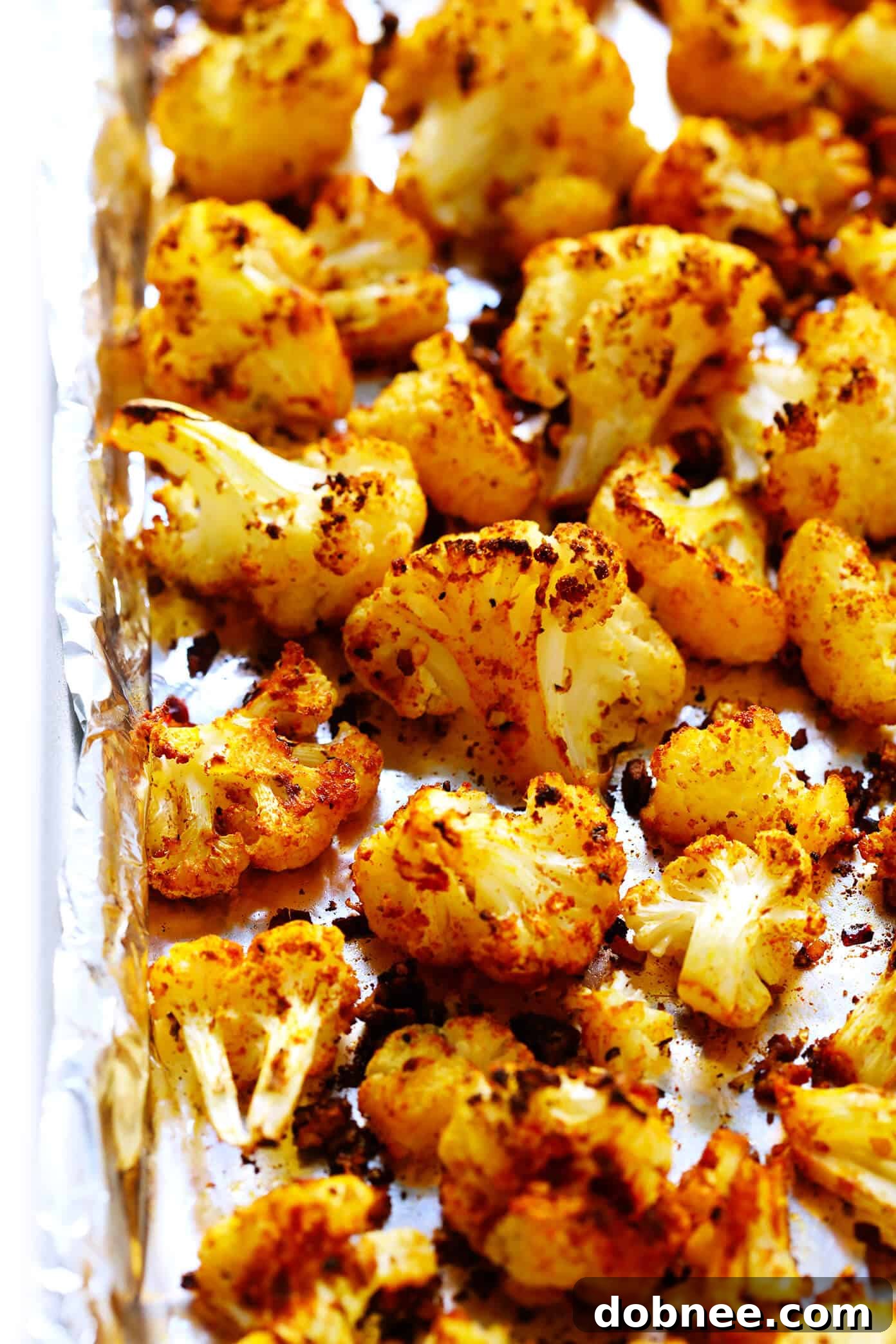 Roasted Cauliflower and Dreamy Tahini Dip: A Match Made in Heaven! Delicious Roasted Cauliflower with a creamy dip, a perfect side or appetizer.