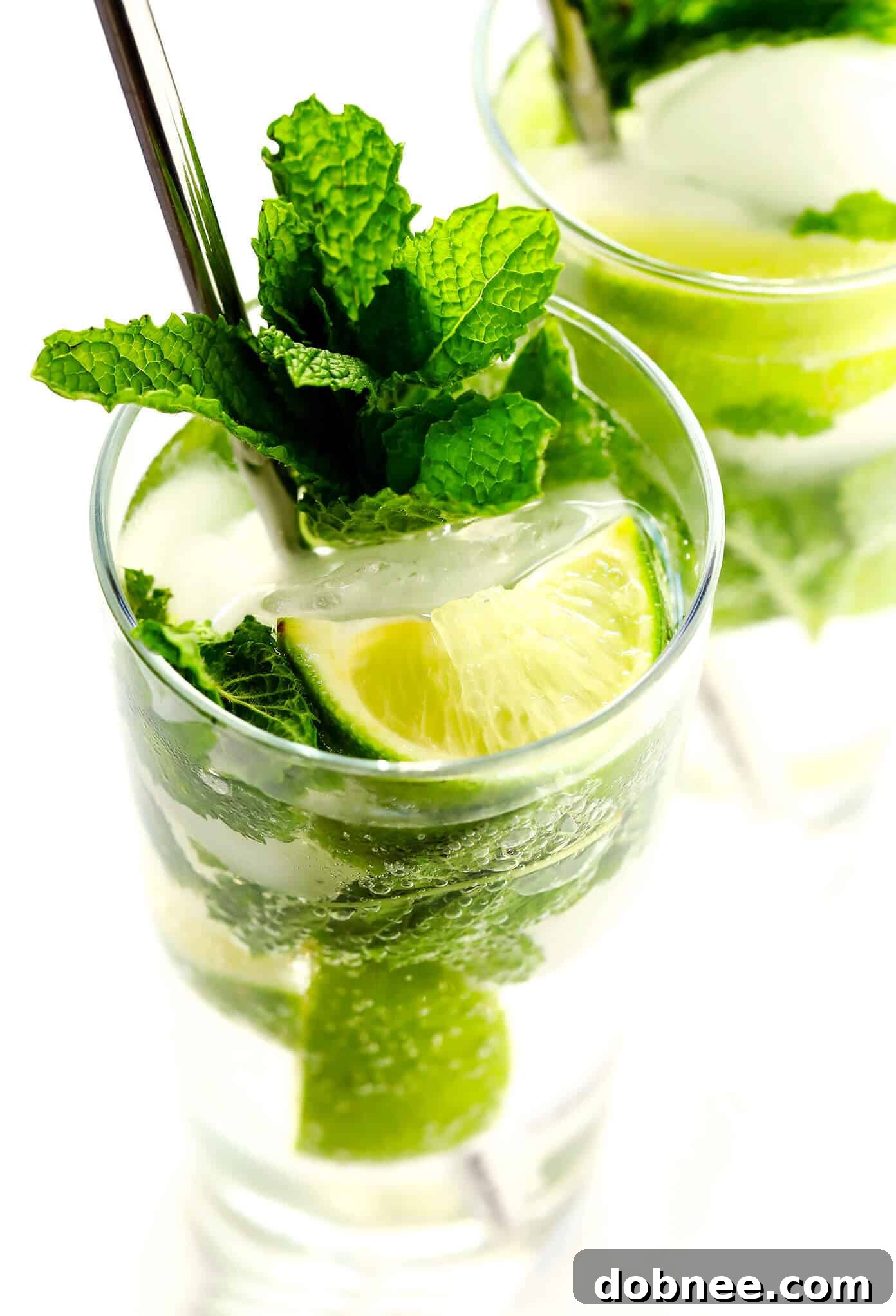 Homemade Mojito Preparation