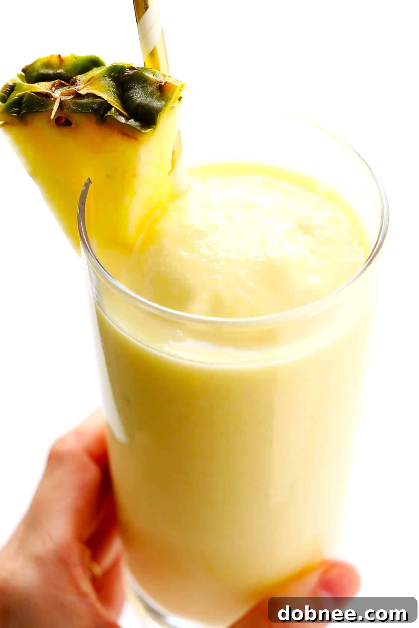Best Piña Colada Recipe - A naturally sweet, three-ingredient frozen cocktail with pineapple, coconut, and rum, perfect for summer!