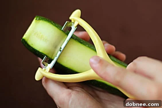 Close-up of Summer Vegetable Ribbon Salad