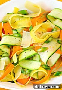 Summer Vegetable Ribbon Salad | Gimme Some Oven