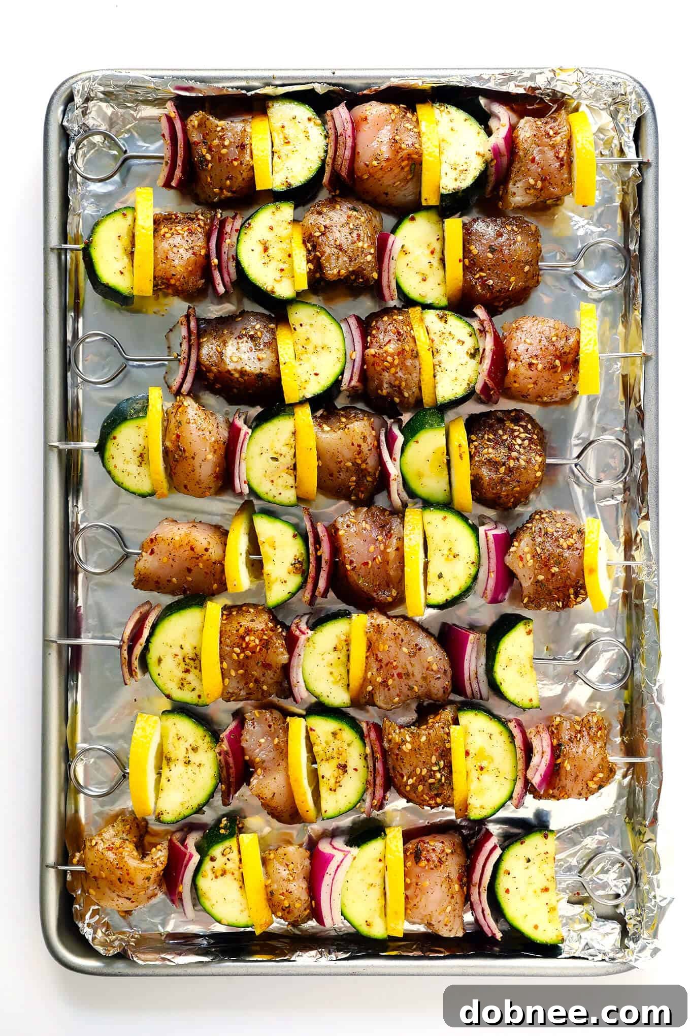 Roasted Za'atar Chicken and Veggie Kabobs