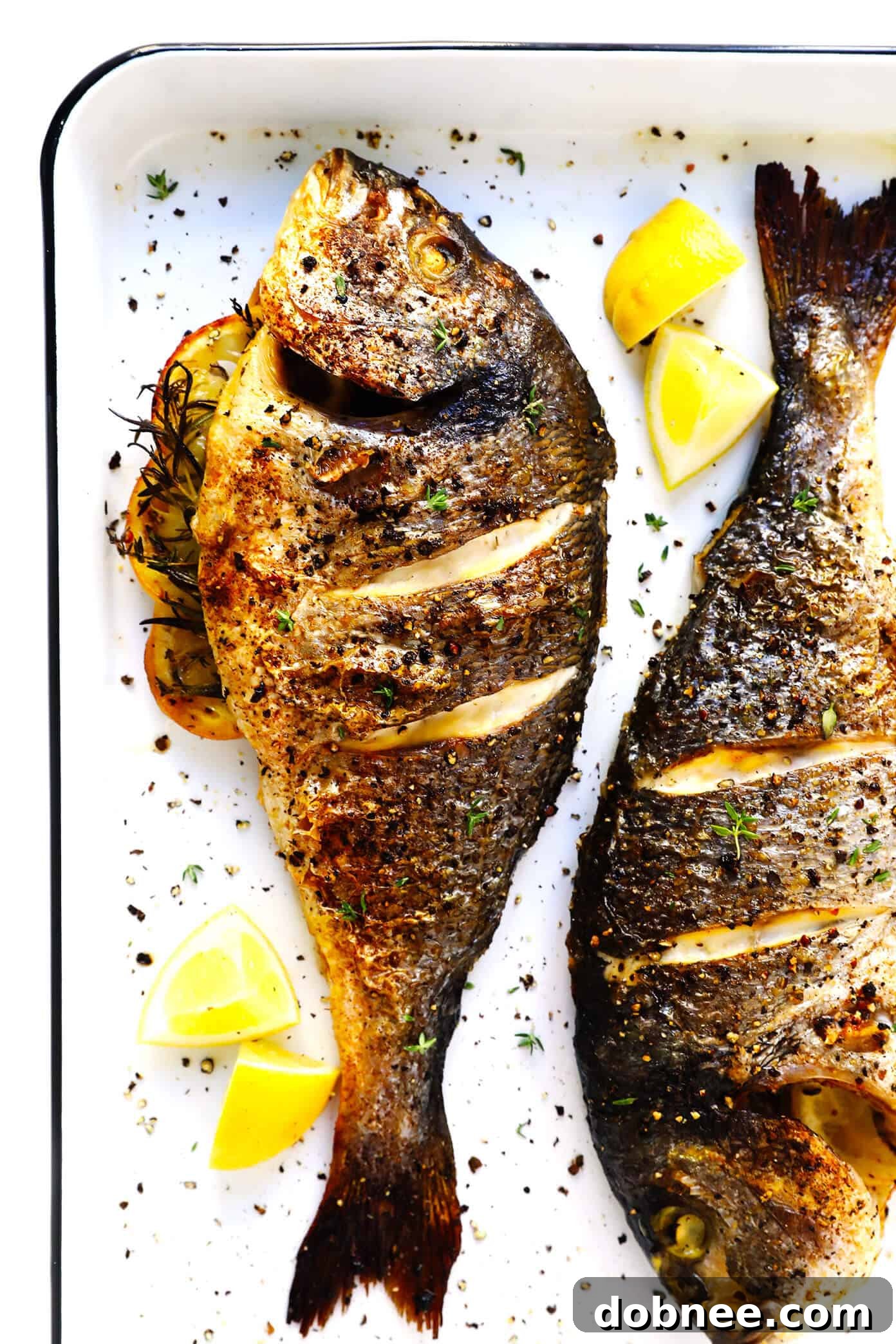 Master the art of cooking a whole fish in the oven with this simple, step-by-step recipe. Perfect for mahi mahi, sea bass, branzino, or red snapper, seasoned with lemon, garlic, and fresh herbs for a healthy and delicious meal. Easy Oven Roasted Whole Fish Recipe with Lemon Garlic Herbs