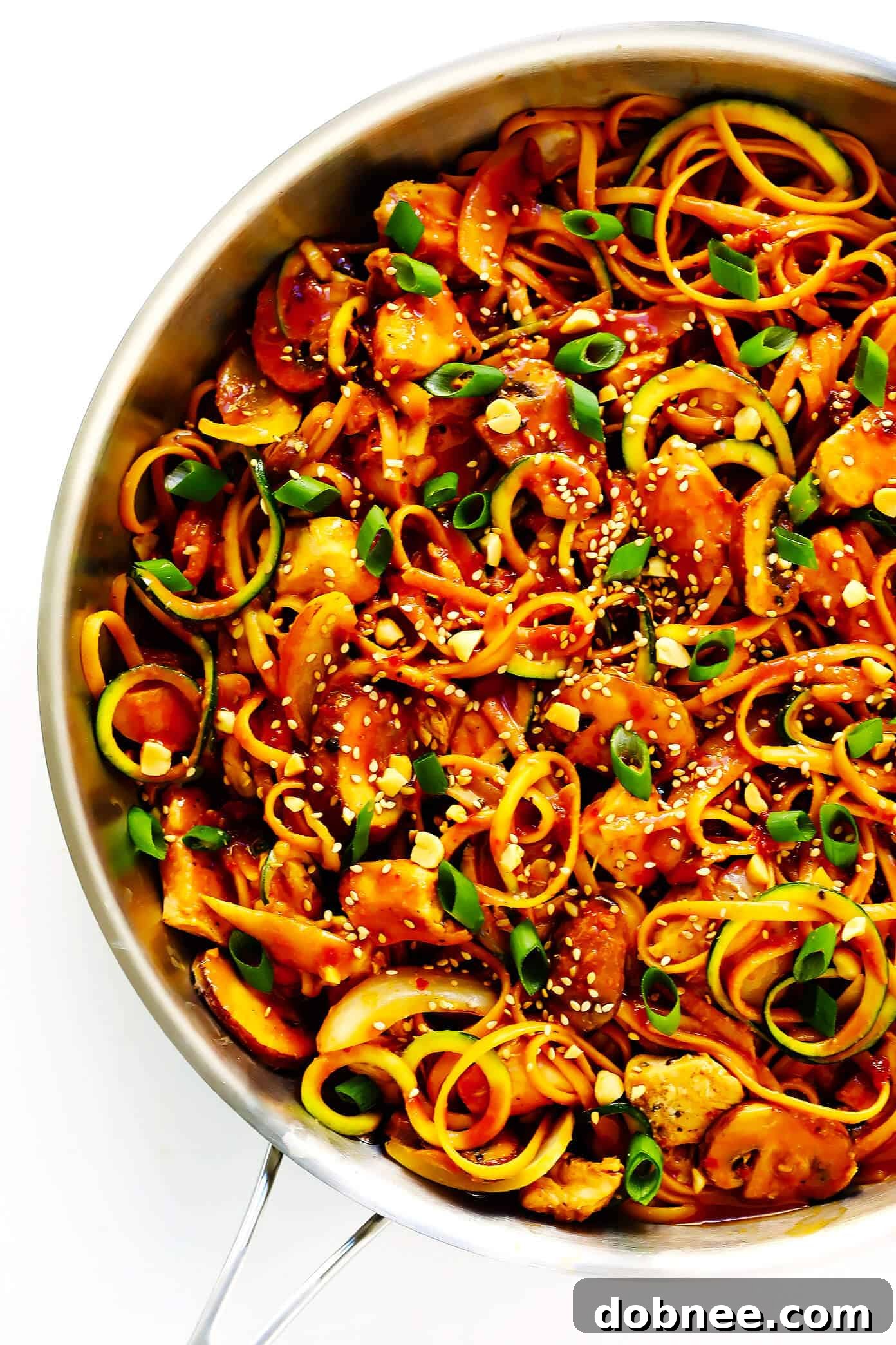 Kung Pao Chicken Noodle Stir-Fry