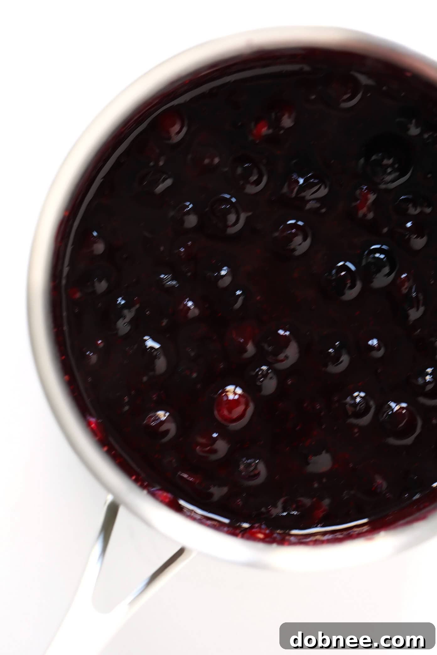 Steps for making blueberry filling
