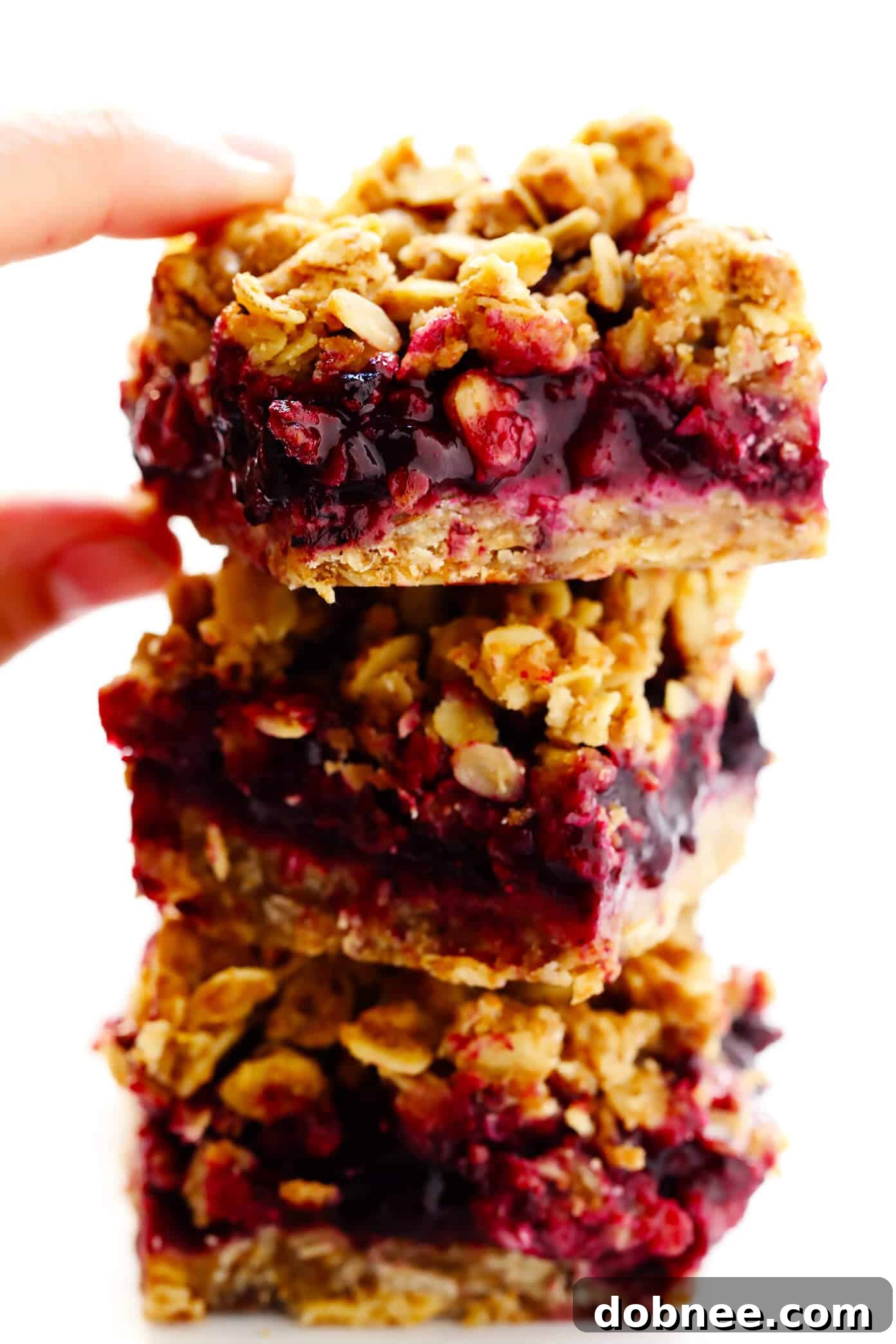 The BEST Blueberry Crumble Bars Recipe -- made with a buttery oatmeal crisp and fresh blueberry filling