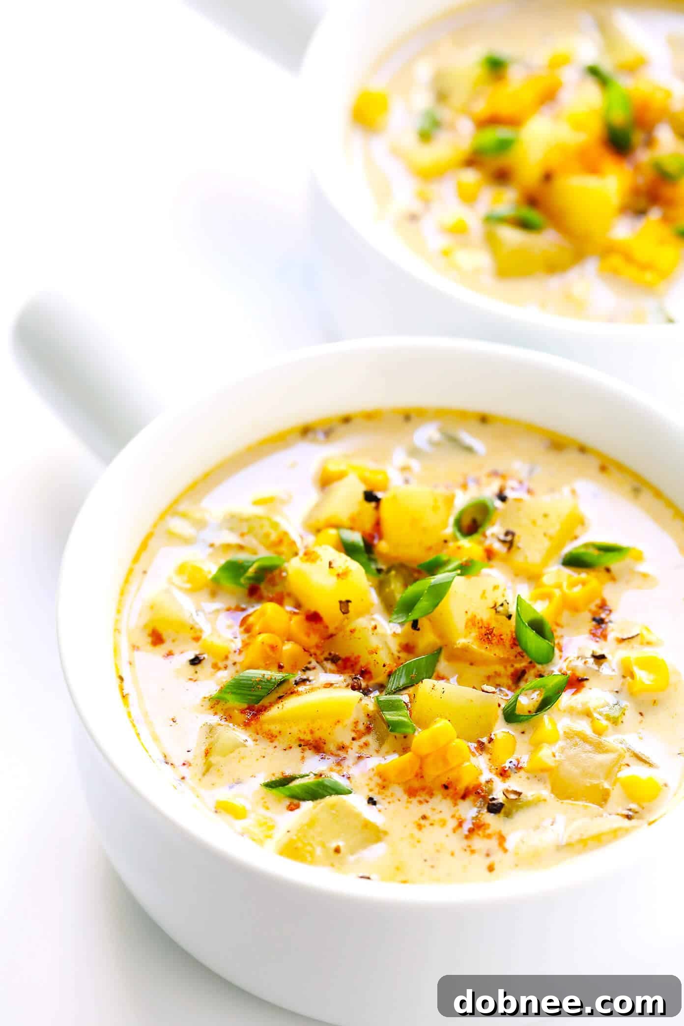 A delicious vegan and gluten-free Cajun Corn Chowder recipe for healthy eating. Zesty Cajun Corn Chowder Recipe (Vegan and Gluten-Free)