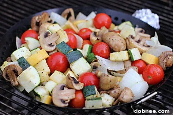Platter of mixed grilled vegetables