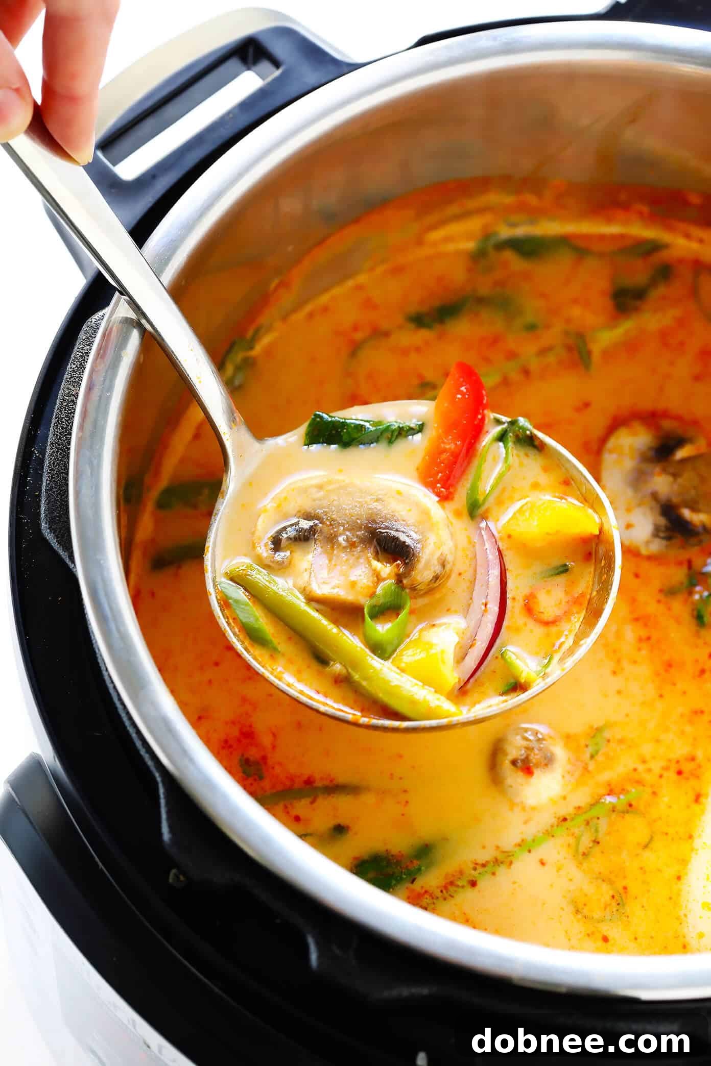 Easy Thai Curry Hot Pot Recipe | Vegan, Gluten-Free Dinner Party Soup with Coconut Curry Broth