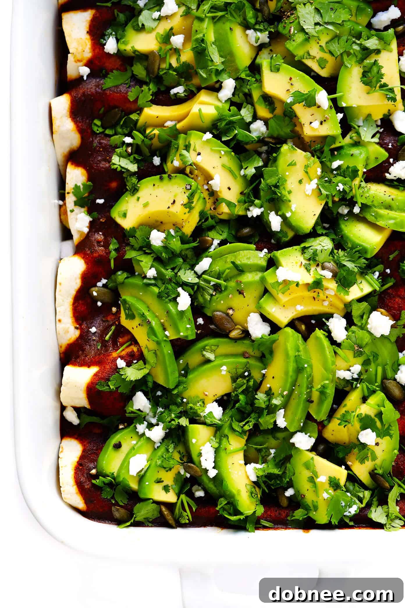 Roasted Cauliflower Enchiladas Recipe | Vegetarian Enchiladas with Homemade Sauce, Black Beans, and Cheese