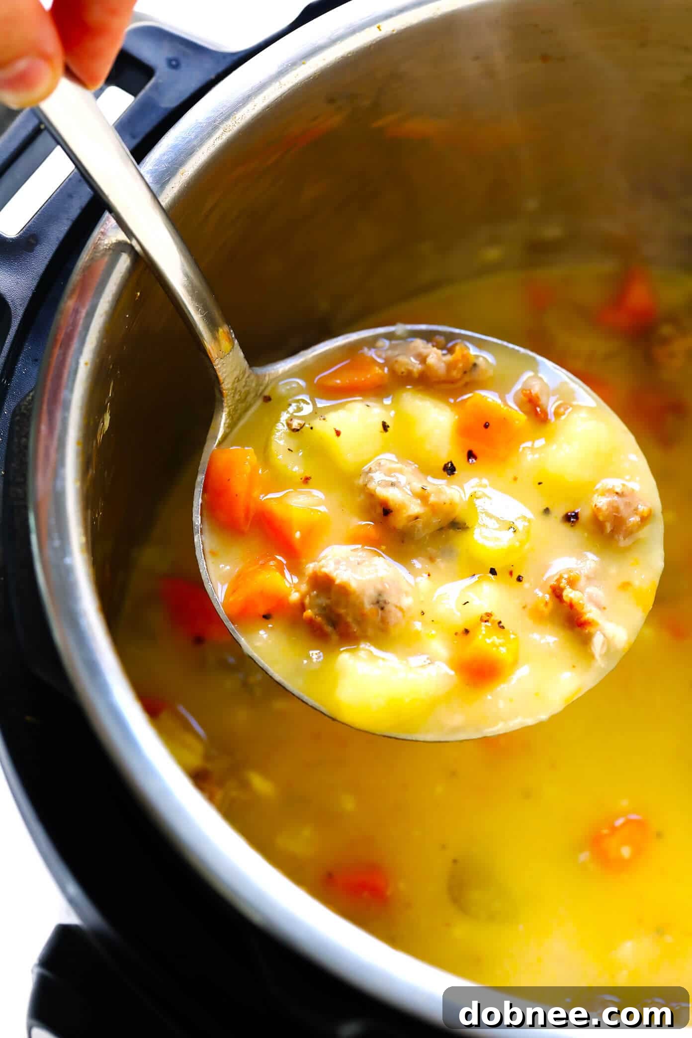 Turkey Cheeseburger Soup - Crockpot or Stovetop Cooking Options for Easy Meals
