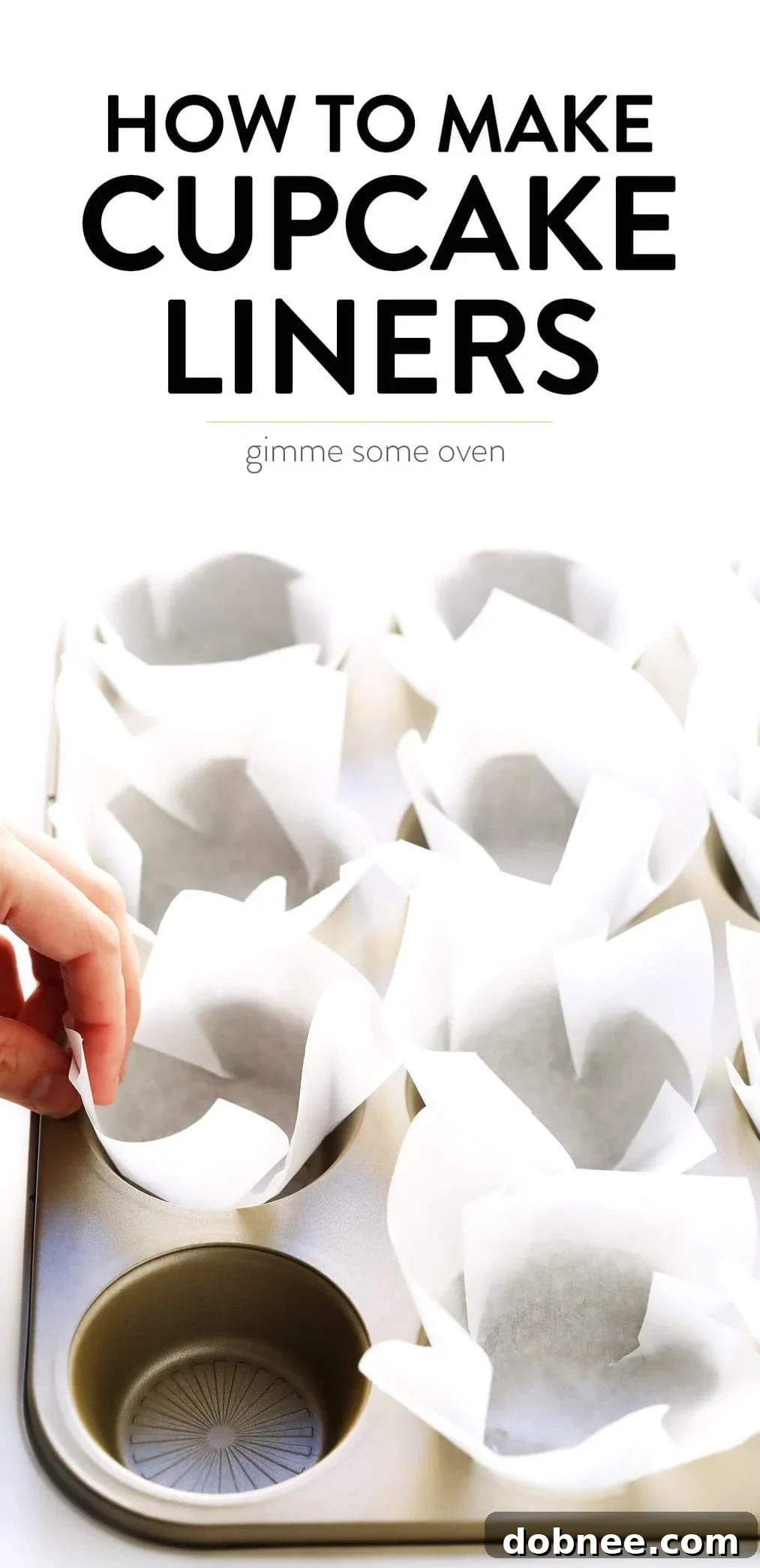 How To Make Cupcake Liners with Parchment: Final image showing a variety of baked goods in homemade tulip liners.