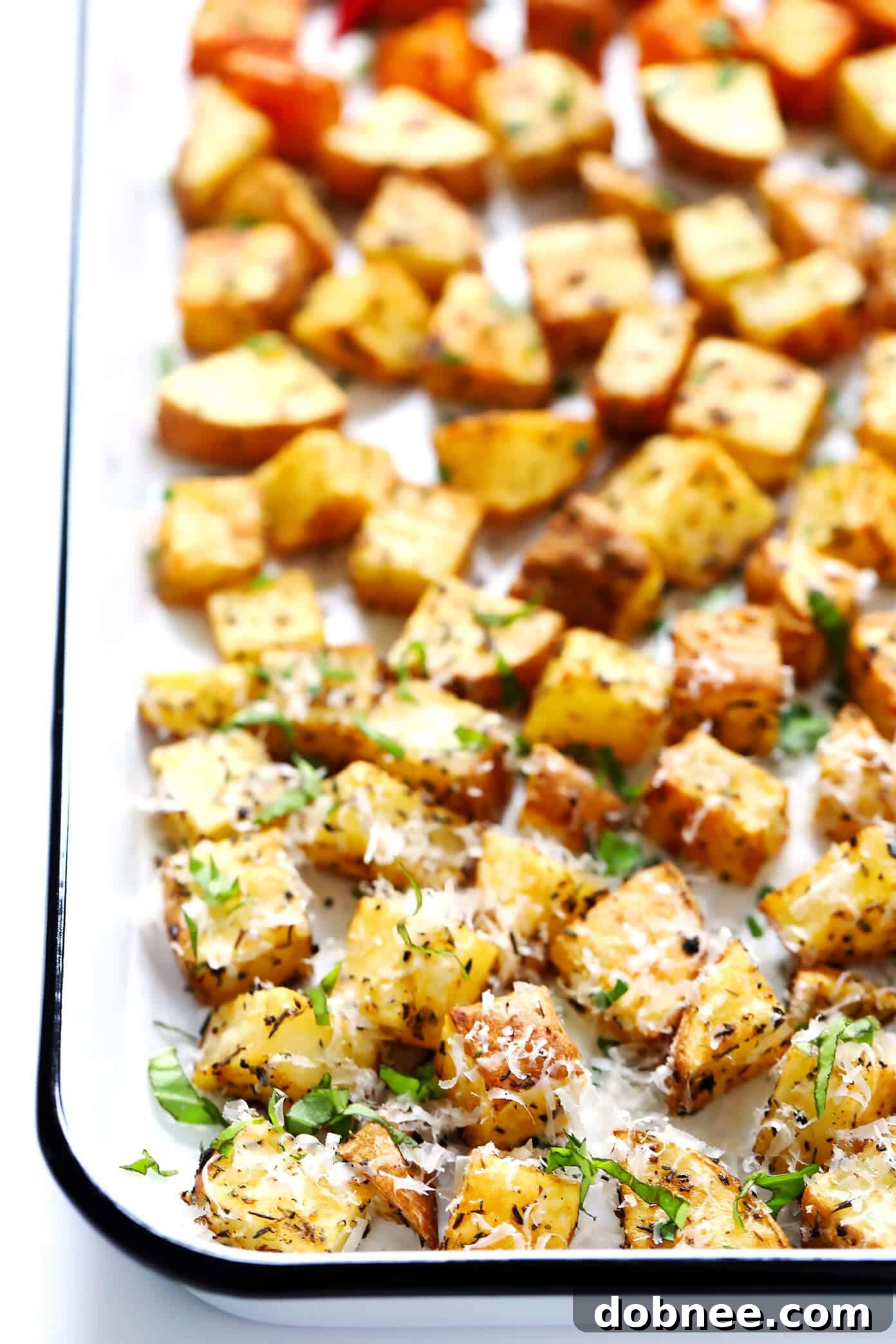 Crispy Roasted Potatoes Recipe | Smoky, Lemony and Cheesy
