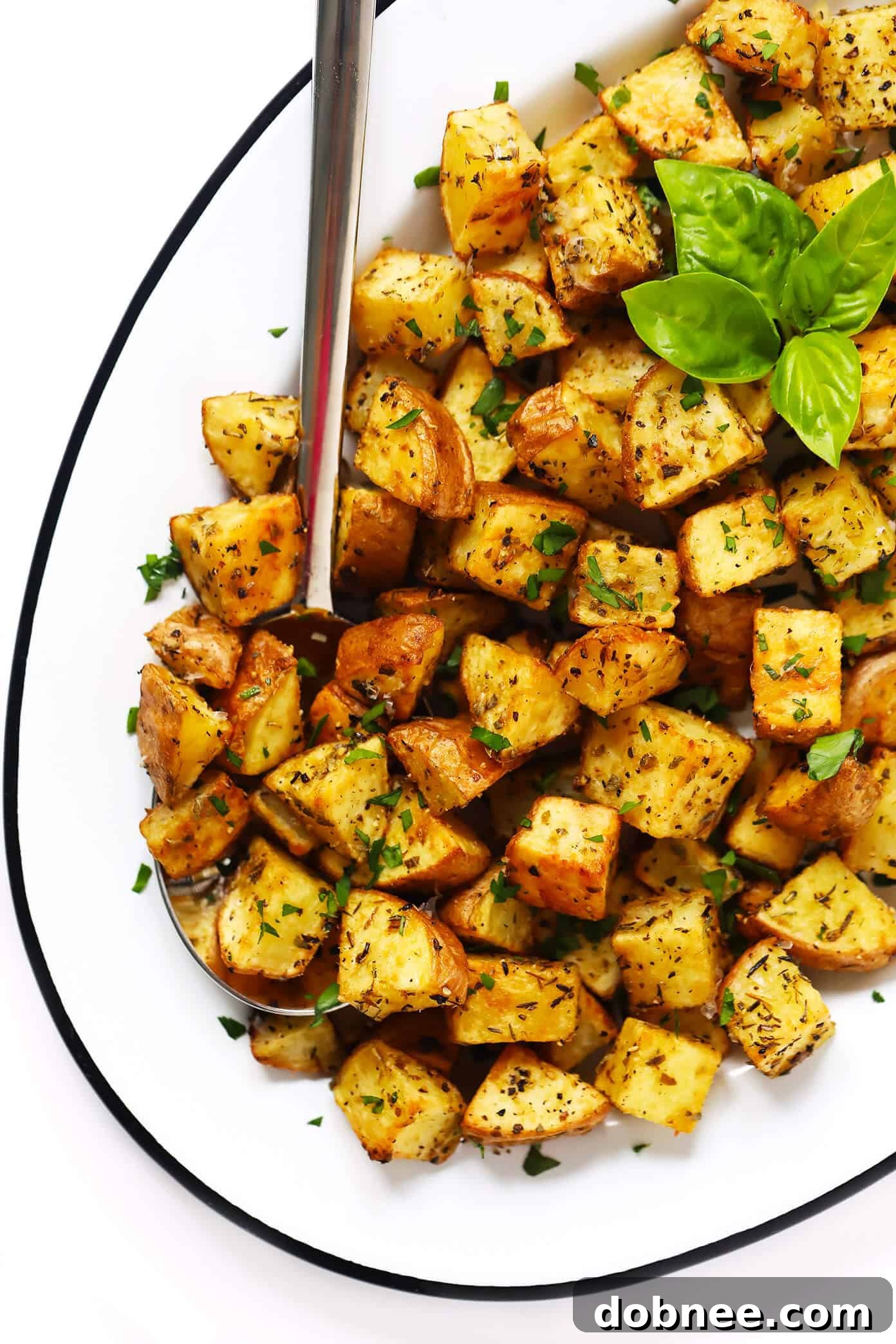 Garlic Crispy Roasted Potatoes Recipe