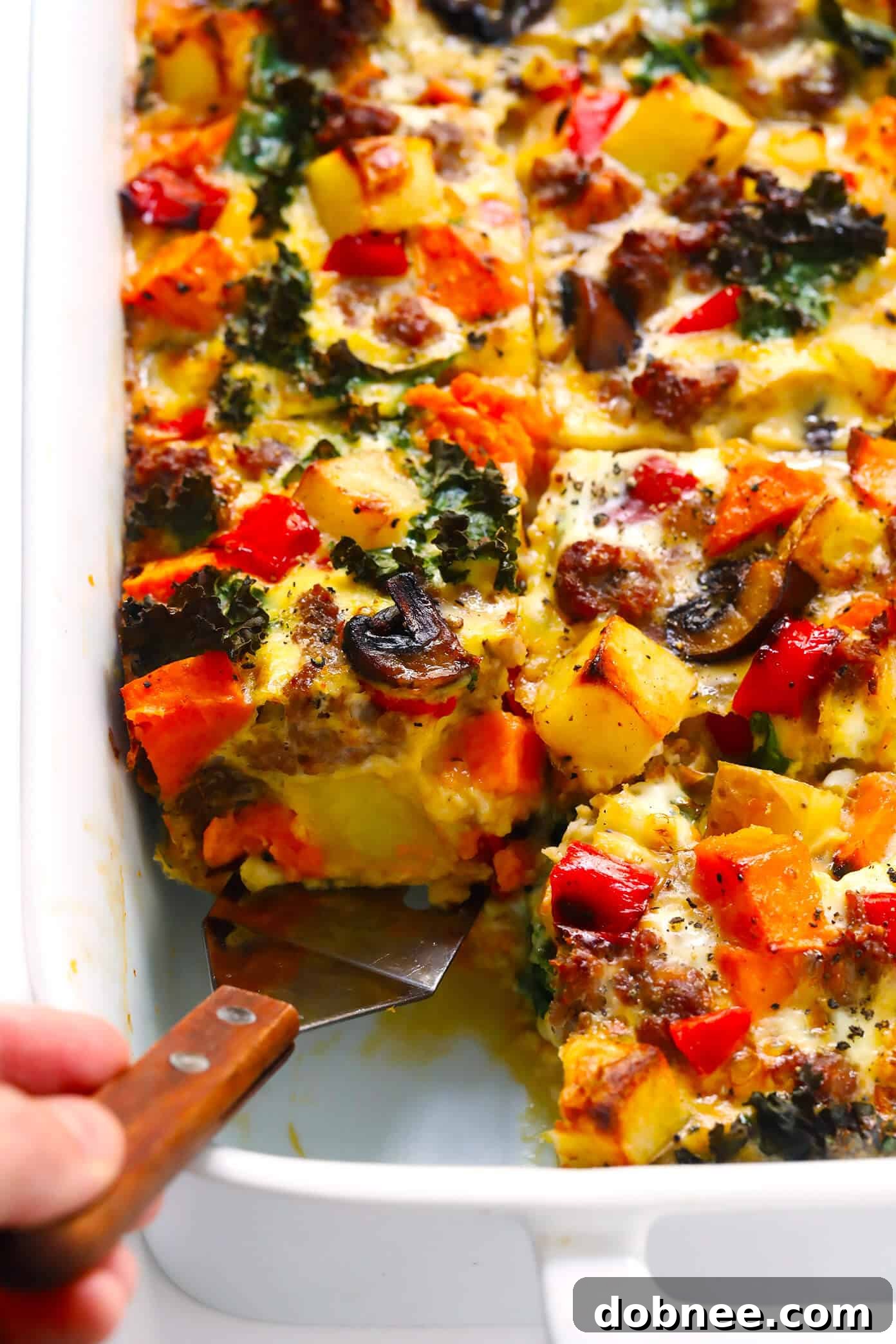 Cozy Autumn Breakfast Casserole Recipe with Sweet Potato
