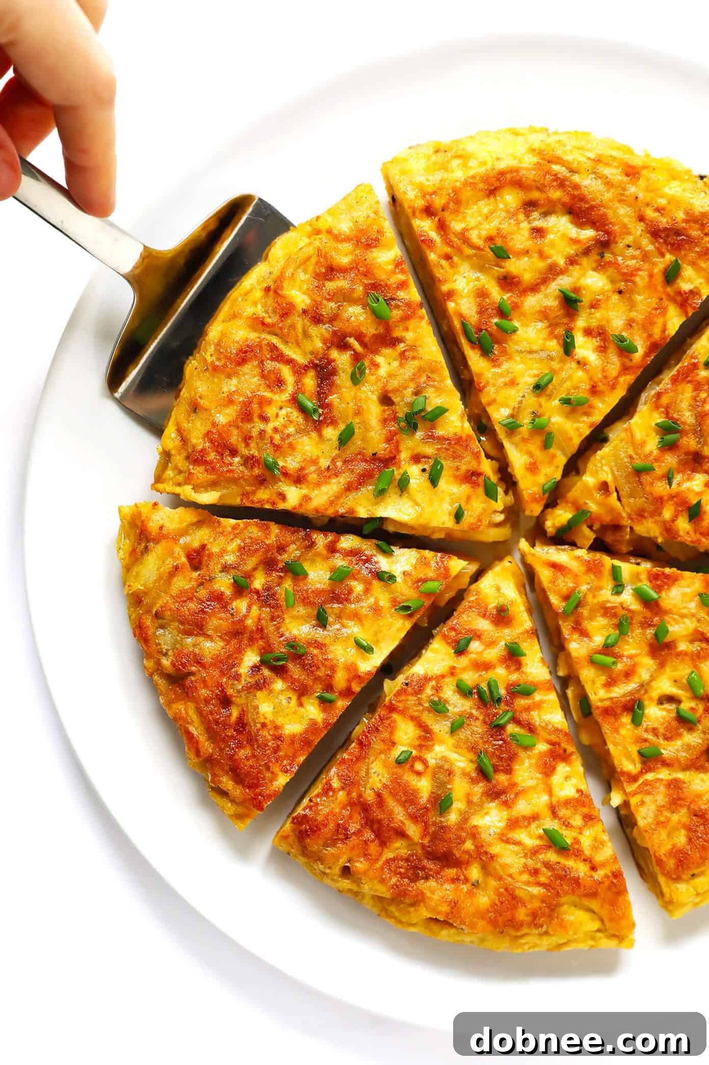 Potato Chip Spanish Tortilla Recipe served beautifully