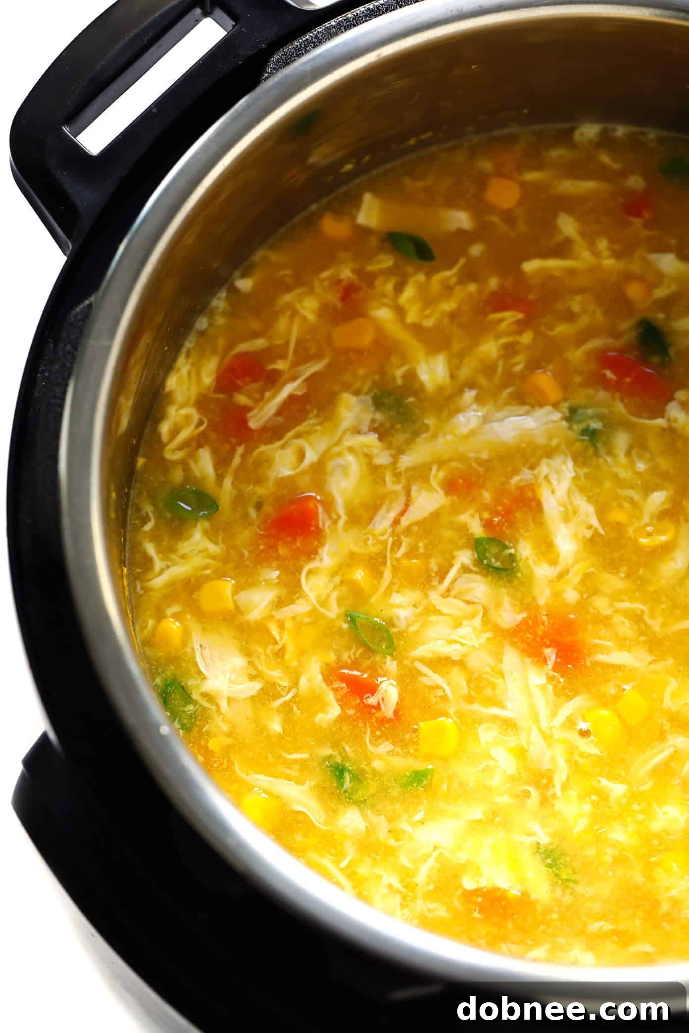 Instant Pot Chicken and Sweet Corn Soup - Healthy and Flavorful