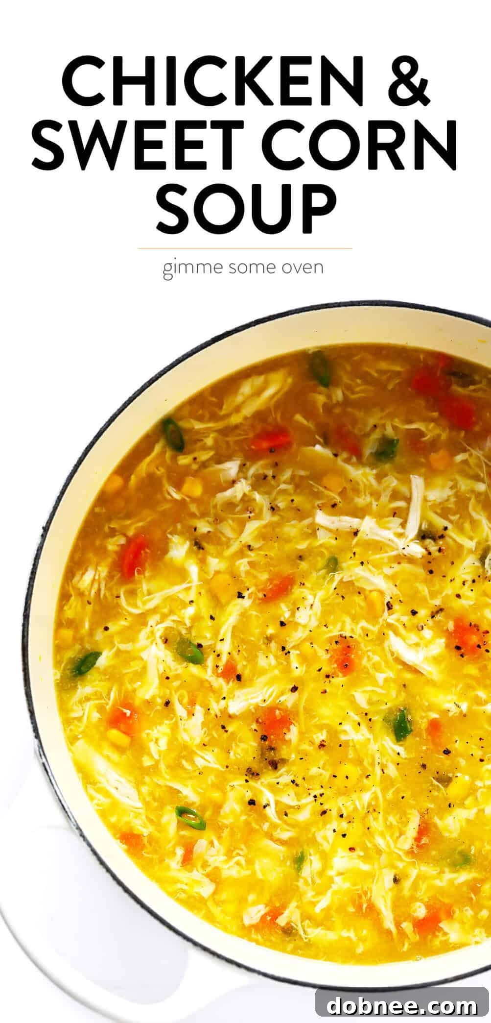 Close-up of Chicken and Sweet Corn Soup - Delicious and Healthy
