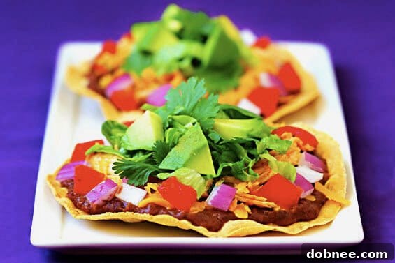 Delicious Chicken Tostadas with fresh toppings, perfect for a quick weeknight meal
