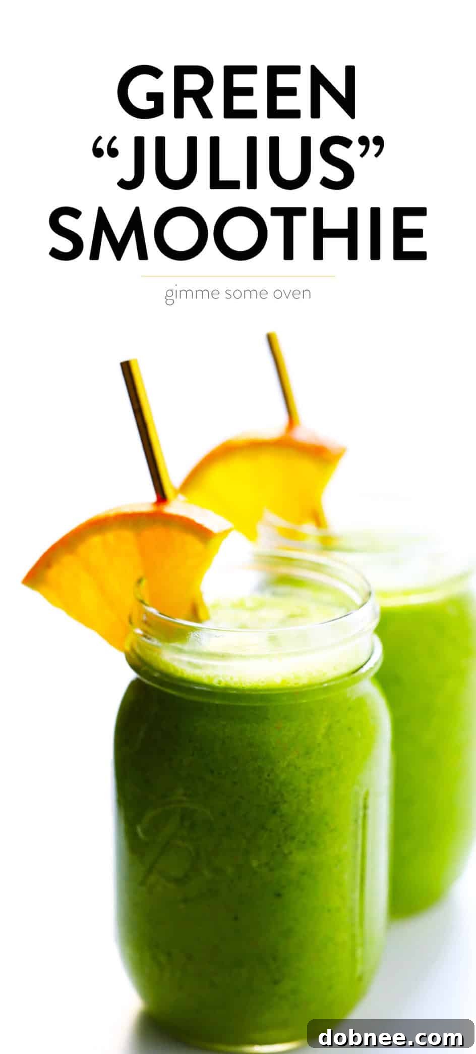 Healthy Green Julius Smoothie - A visually appealing smoothie in a glass, ready to drink.