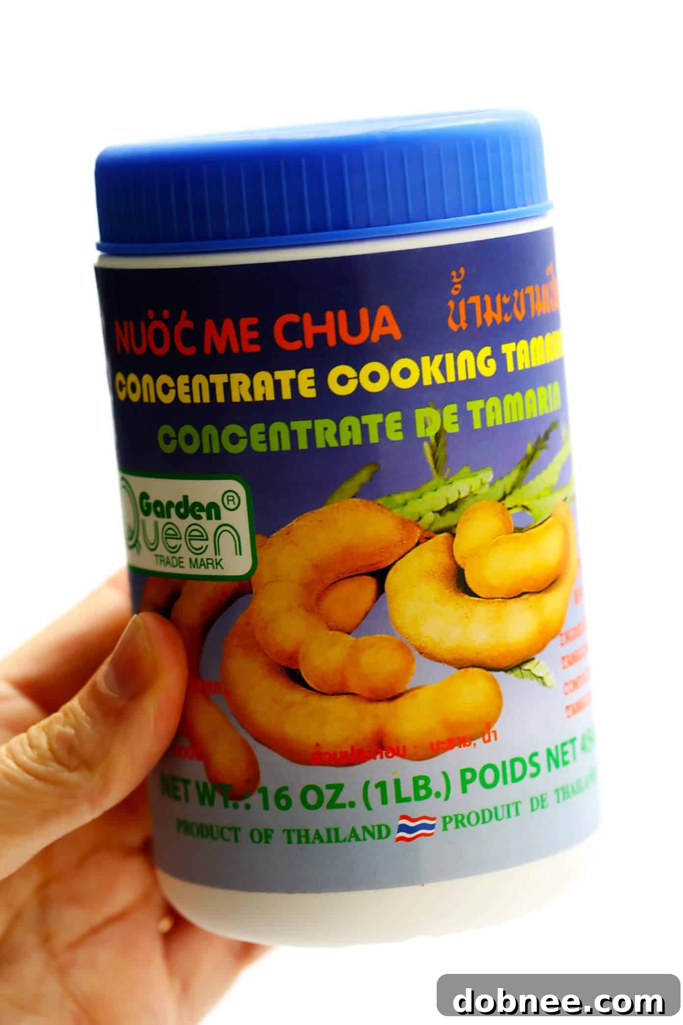 Tamarind concentrate in a jar, key ingredient for Pad Thai sauce