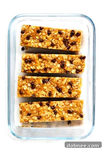 Chewy Peanut Butter Granola Bars
