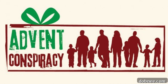 The Advent Conspiracy logo, representing a movement for meaningful holidays.