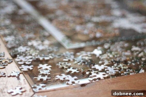 A joyful Christmas scene with gifts and festive decorations.