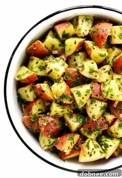 Bistro Potato Salad 2 French Potato Salad with fresh herbs and lemon garlic vinaigrette