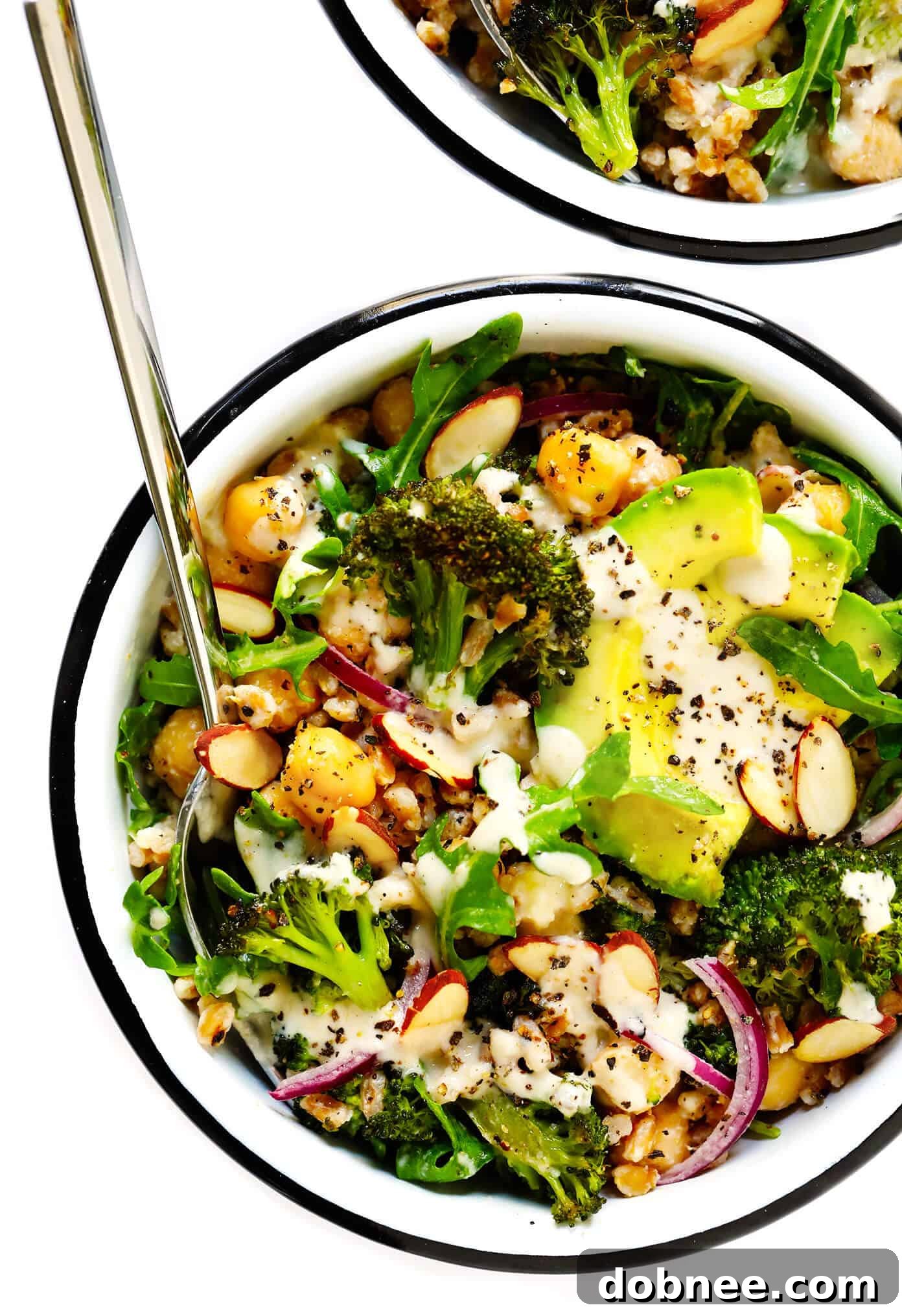 Roasted Broccoli and Farro Salad