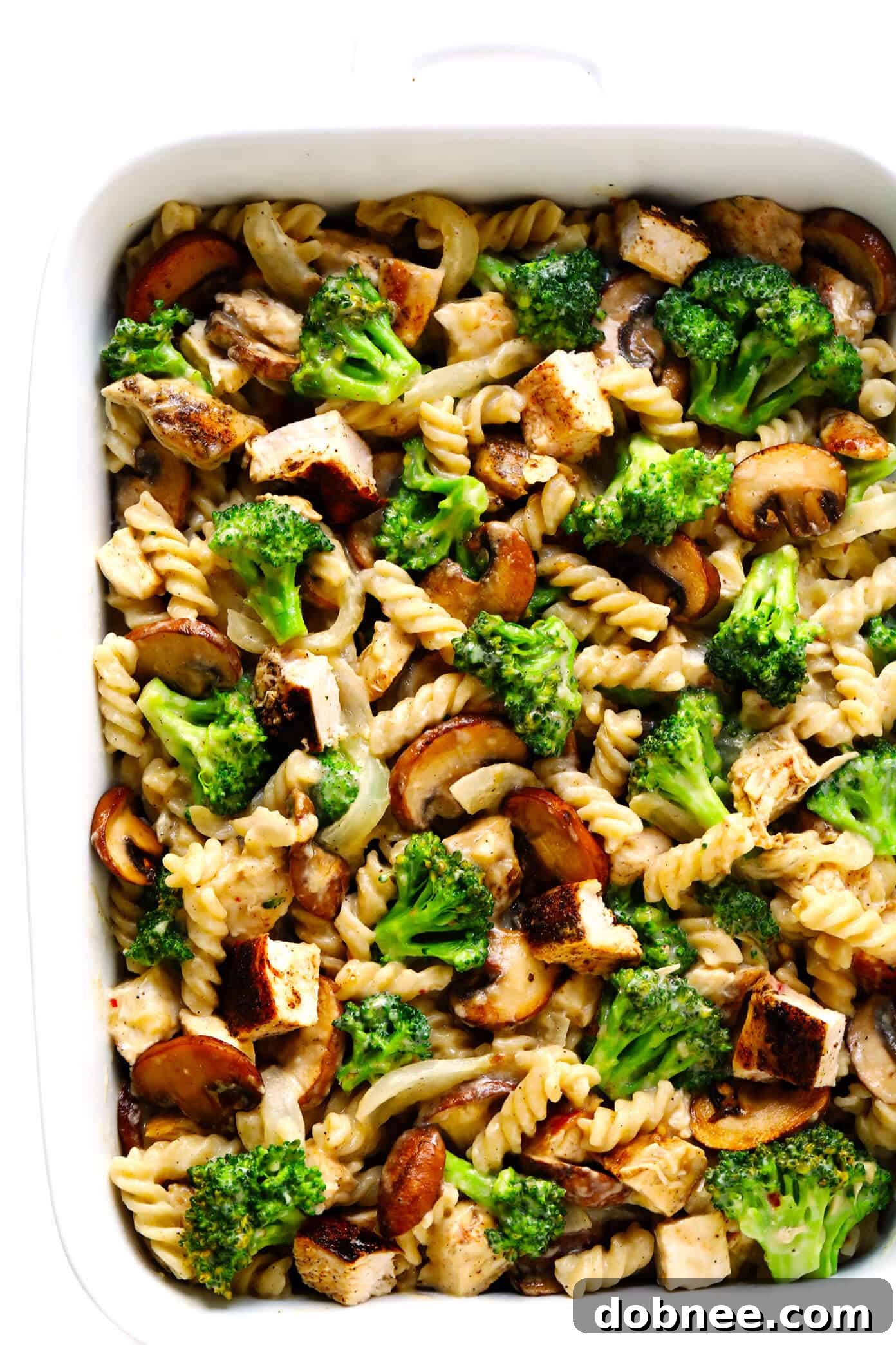 Delicious Broccoli Chicken Casserole Recipe with creamy mushroom sauce