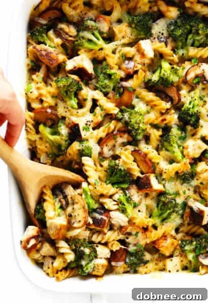 Healthier Broccoli Chicken Casserole, a delightful family meal