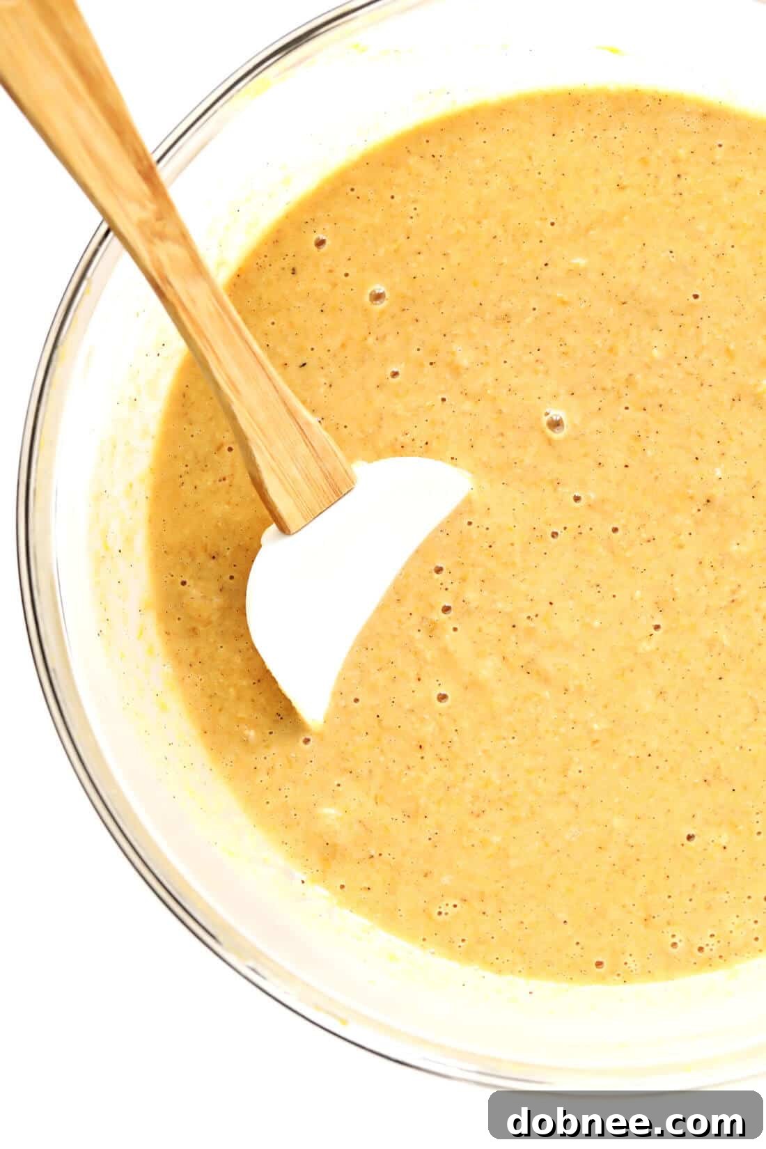 Butternut Squash Muffins Batter in a Bowl