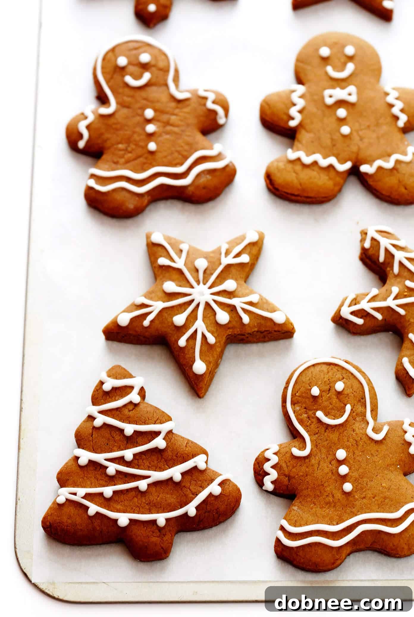 A festive spread of decorated gingerbread cookies, showcasing holiday cheer.