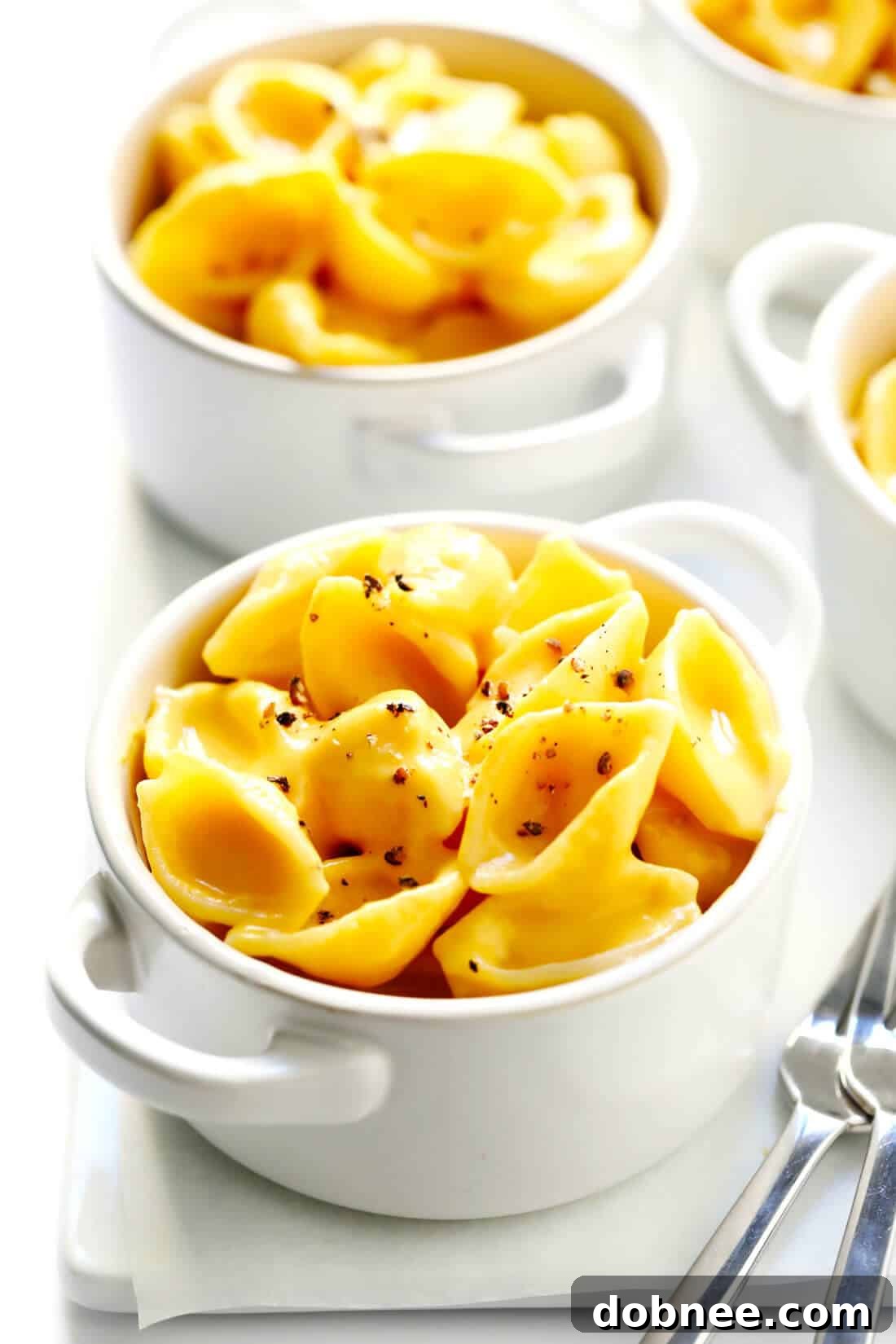 Healthy Butternut Squash Mac and Cheese with Crispy Sage