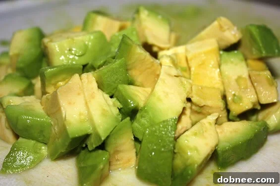 Freshly Prepared Feta and Avocado Salsa