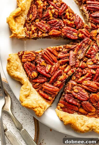 Our delicious Maple Pecan Pie, naturally sweetened without corn syrup.