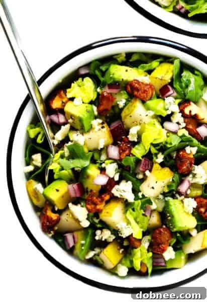 Pear Salad with Gorgonzola and Candied Walnuts