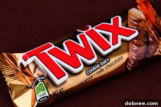 Close-up of Twix Trifles showing layers