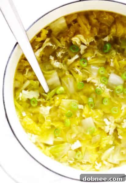 Cabbage Egg Drop Soup