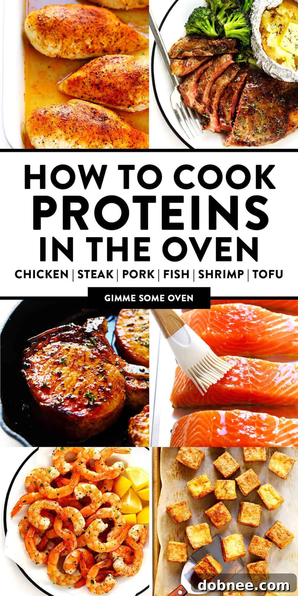 How To Cook Chicken, Steak, Pork, Fish, Shrimp and Tofu In The Oven