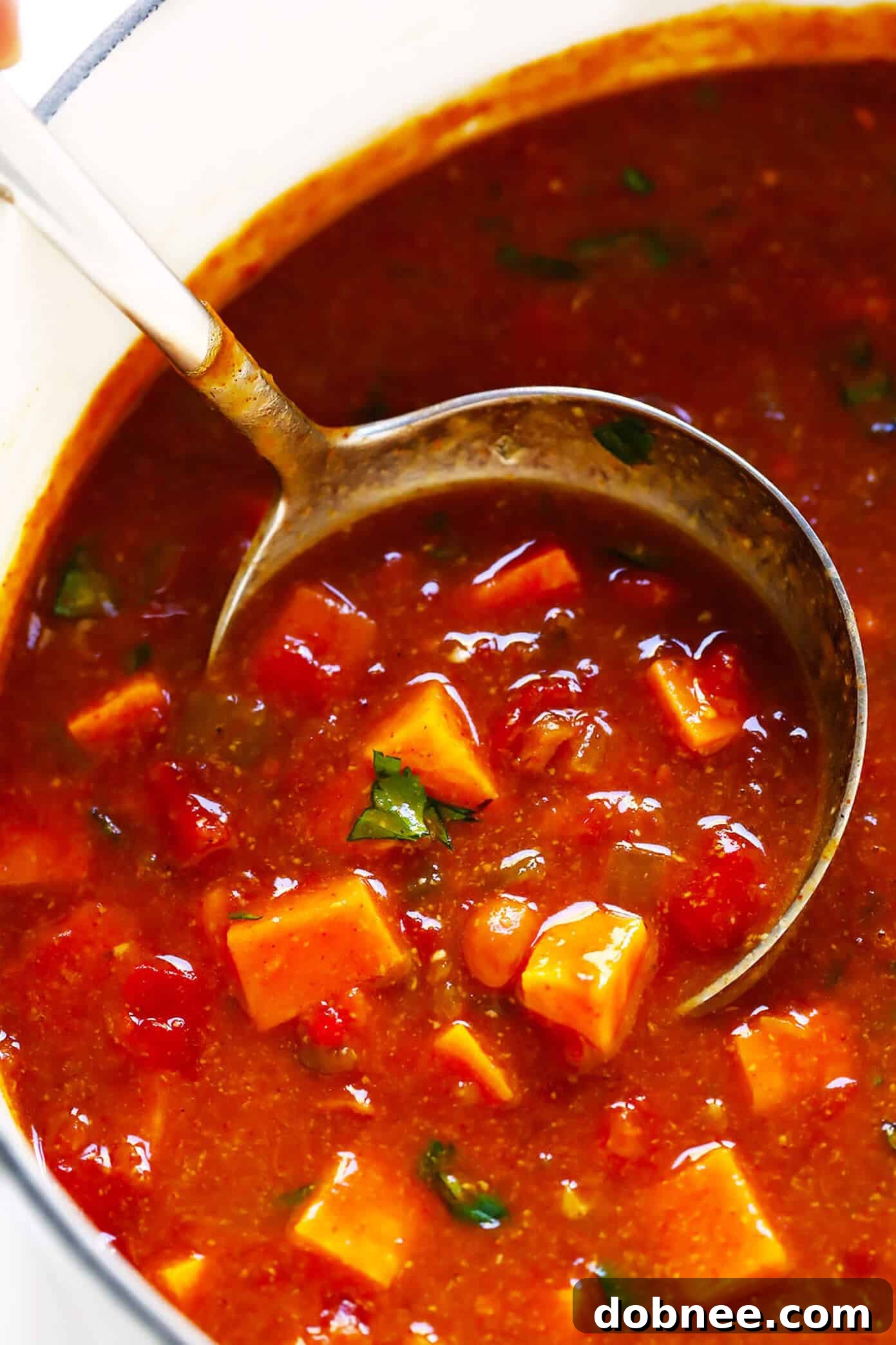 Sweet Potato Enchilada Soup for Meal Prep