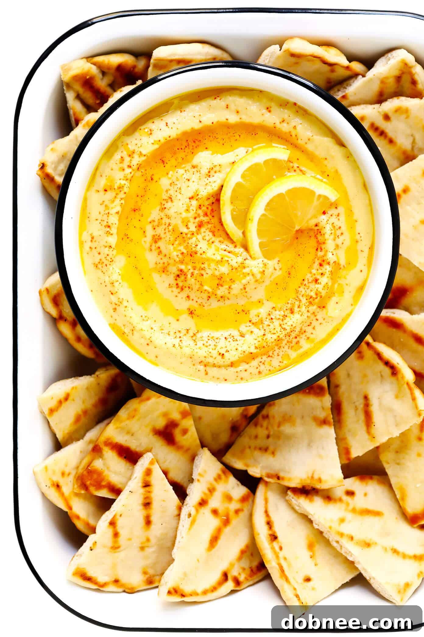 Greek Fava Dip with Pita Bread