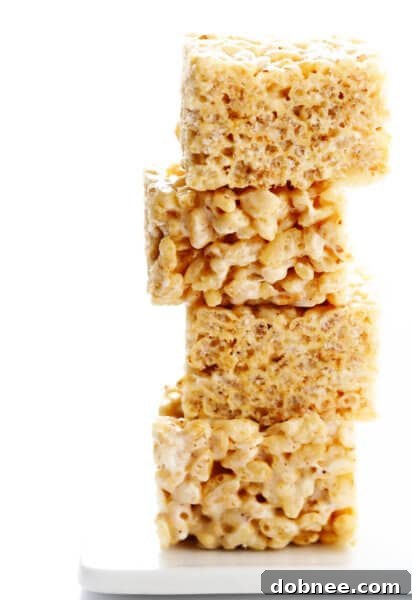 Next-Level Rice Krispie Treats with brown butter, toasted marshmallows, bourbon, and sea salt.