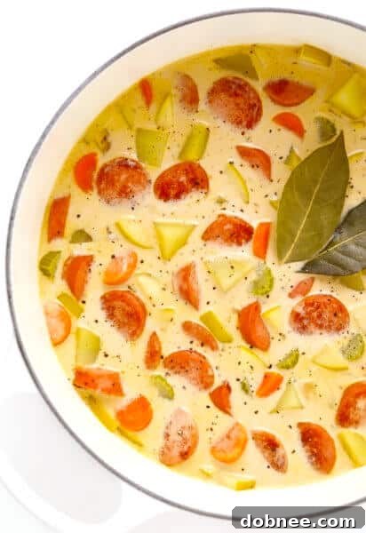 Smoked Sausage, Apple and Potato Soup Recipe