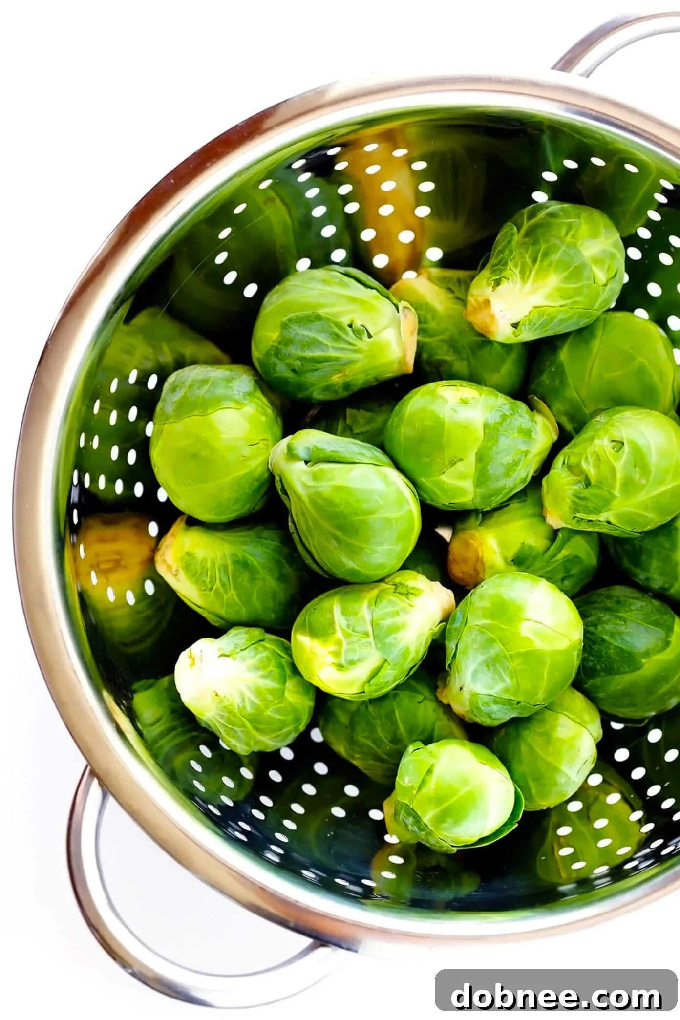 Close-up of Fresh Brussels Sprouts in a Bowl