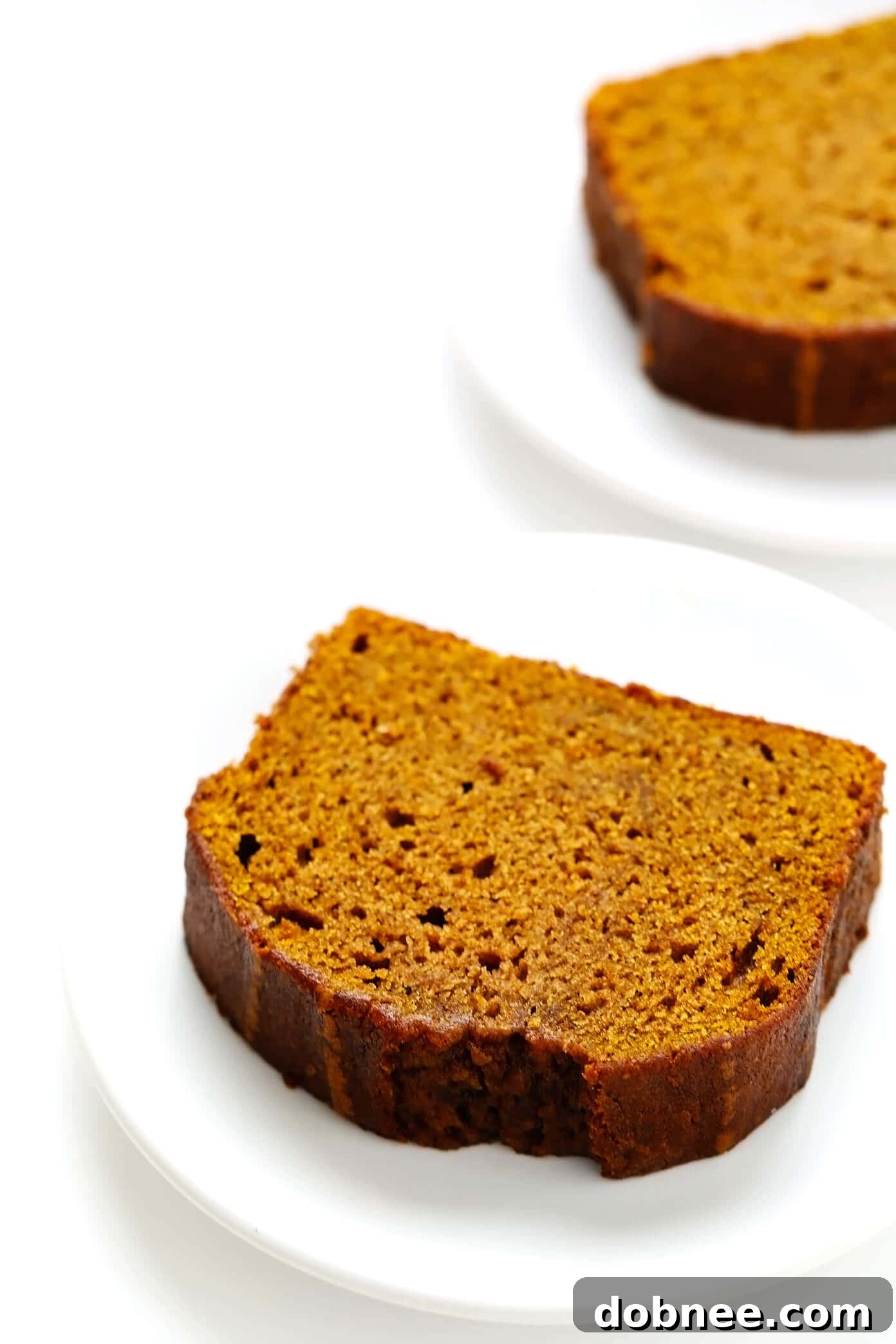 Individual Slices of Pumpkin Bread